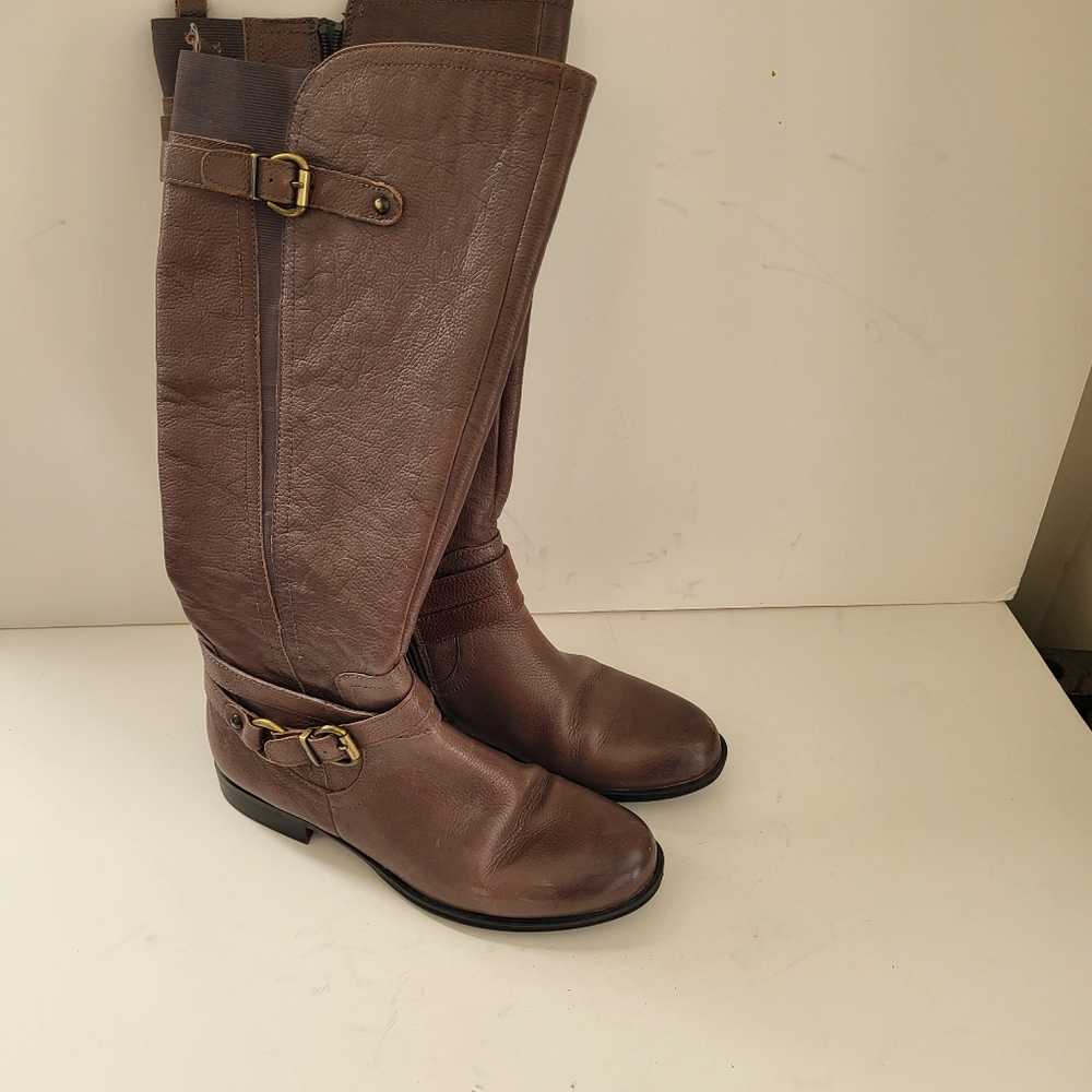 Naturalizer Brown Wide Calf Boots